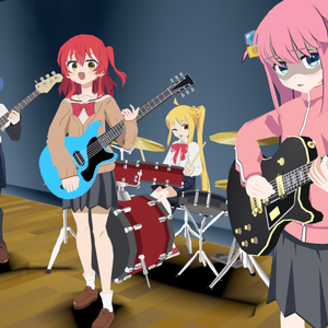Kessoku Band 3d models (.fbx / .blend)