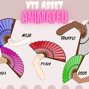 Animated vtuber  hand Asset for vts, Twitch Redeem【VTuber素材】小物を持つ手, アニメーション Vtuber アセット