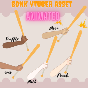 Bonk Gif vtuber asset- Animated vtuber  hand Asset for vts, Twitch Redeem,【VTuber素材】小物を持つ手, アニメーション Vtuber アセット