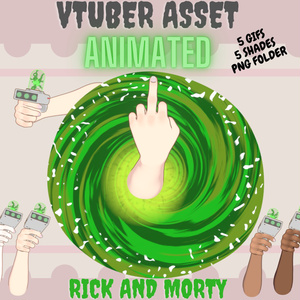 Rigged vtuber hands asset |Animated- Vtuber hands (vol1)| Twitch Asset ...