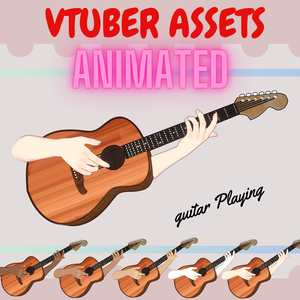 Animated Vtuber hands - Guitar Playing | vtuber hand asset |Musical VTuber hands| Vtuber asset【VTuber素材】小物を持つ手, アニメーション Vtuber アセット