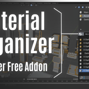 Blender アドオン『Material Organizer』