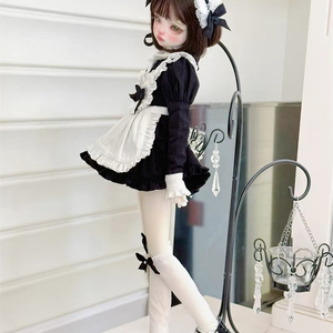 1/6ドール服 3点セット ダブルガーゼワンピース・ドロワーズ・ヘッド