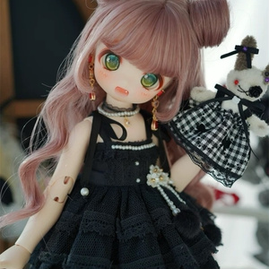 8～9インチ】 ドールウィッグ 「あみあみツインリボン」 - NiNa