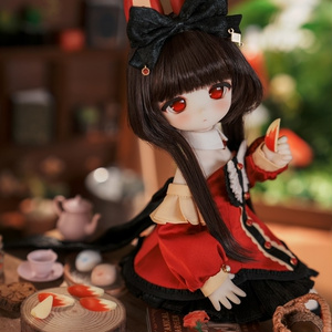 カカ星球】【6-7inch】ドールウィッグ おさげツインテール