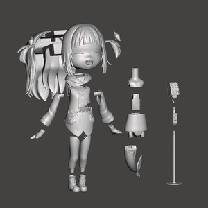 まめふれんず3Dプリントレジンフィギュア【まめひなた】 - afro-da