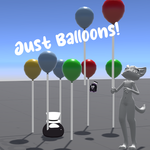 (Just)Balloons! (ただ)風船 v1.2 Balloon VRChat prefab for worlds!