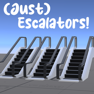 (Just) Escalators! （ただ）エスカレーター！ v1.4 [VRChat prefab for worlds]