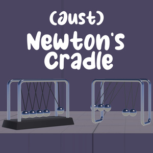 (Just)Newton's Cradle (ただ)ニュートンのゆりかご [VRChat Interactable Prop/インタラクティブ小道具]