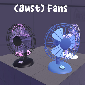(Just)Fans (ただ)扇風機 [VRChat interactable prop]