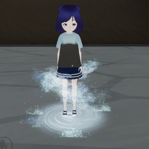 【VRChat想定】水オーラエフェクト 缩略图 2