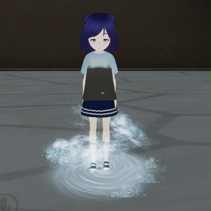 【VRChat想定】水オーラエフェクト