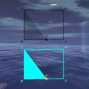【VRChat想定】永遠に動き続ける点P壁掛けオブジェクト(黒版発光版セット)