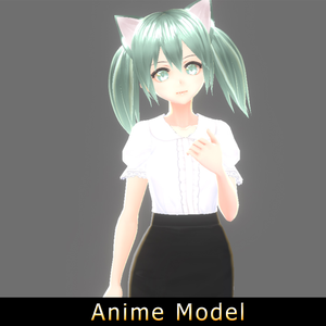 【Anime Character】Female005 (Unity 3D)