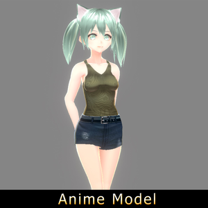 【Anime Character】Female006 (Unity 3D)