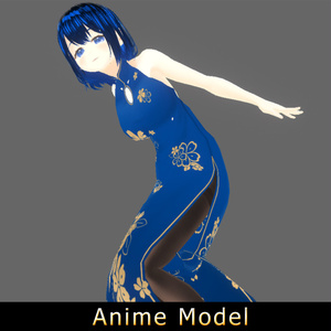 【Anime Character】Yuri (Cheongsam/Unity 3D)