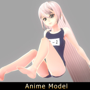 【Anime Character】Saki (Sukumizu/Unity 3D)