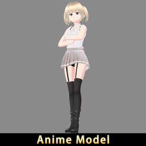 【Anime Character】Casual Female (V1/Unity 3D)