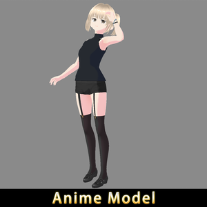 【Anime Character】Casual Female (V2/Unity 3D)