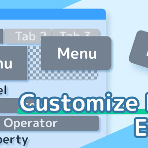 【Customize Menu Editor】ユーザーがカスタマイズできるメニュー作成アドオン【Blenderアドオン】