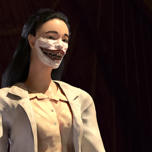 【口裂け女】３DCGキャラクター