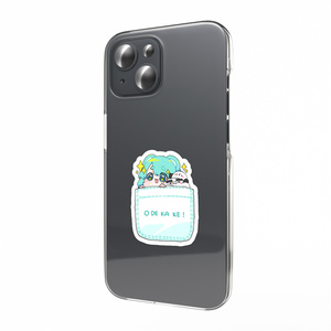 スマホステッカー「おでかけつれてって！」（あまぢお・しまゑ゛なが・フトマユアザラシ）