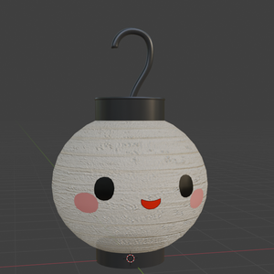 【オリジナル3Dモデル】提灯ちゃん
