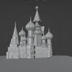 ロシア教会建築　３Dモデル