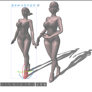 3D女性 妖精 全身(.cs3o/csp)