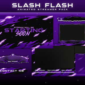 SLASH FLASH OVERLAY STREAMER PACKAGE