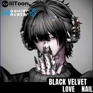 【54アバター対応】Black Velvet Love　Nail【MA対応】