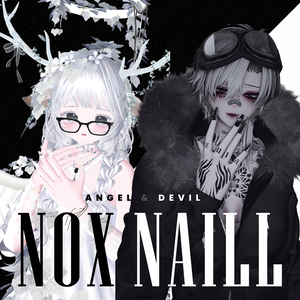 【vrchat用】43アバター対応　 ♥NOX Nail♥　MA対応】