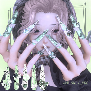 【VRC想定/50アバター対応】【MA対応】 🧸 Bearily Nail 👼 缩略图 8