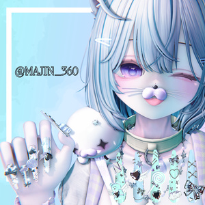 【VRC想定/50アバター対応】【MA対応】 🧸 Bearily Nail 👼 缩略图 10