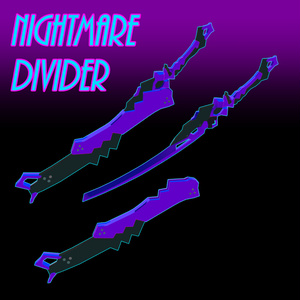 【VRC想定】NightmareDivider【刀3Dモデル】