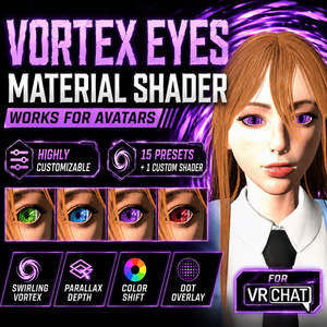 VRChat Vortex Eyes Effect Material Shader