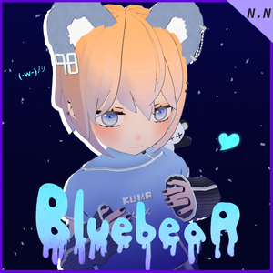【VRChat用】BlueBear【３Dモデル】