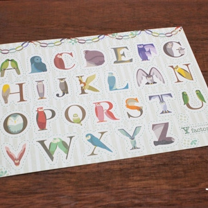 ふくろうフォントシール