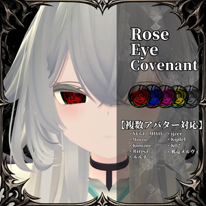  複数アバター対応「薔薇眼ノ契約」アイテクスチャ