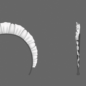 3D model - Classic Maid Headband