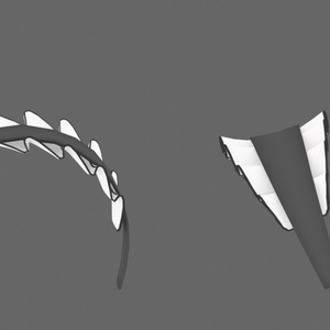 3D model - Wavy Maid Headband