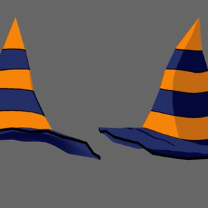 3D model - Sorcerer Hat with physics