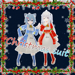 [VRCHAT]Christmas suit クリスマススーツ 聖誕服裝[RuskとSapphy対応]