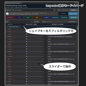 【VRChat 表情改変支援ツール】MorphCanvas2 - for rurune - ルルネ- 【Unity Editor拡張】 缩略图 5