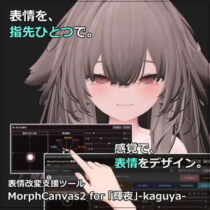 【VRChat 表情改変支援ツール】MorphCanvas2 - for 「輝夜」-kaguya-【Unity Editor拡張】