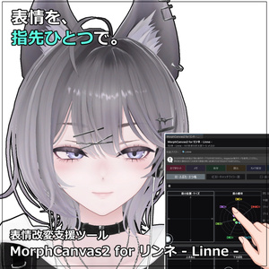 【VRChat 表情改変支援ツール】MorphCanvas2 - for リンネ - Linne -【Unity Editor拡張】