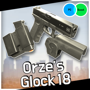 Orze's Glock 18 v1.2 (VRChat SDK 3.0) Quest support!