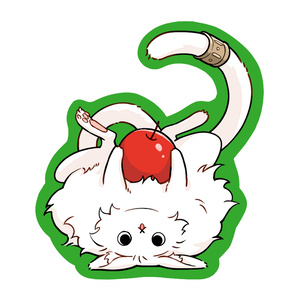 ラヴィのステッカー　ねころび