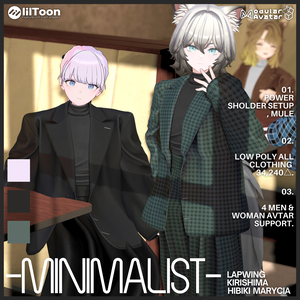 【9/20まで1800⇒1300】-Minimalist-【4アバターフルセット】