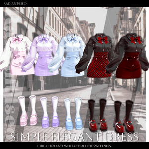 【⟡Simple Elegant Dress⟡】シンプルエレガントドレス 15アバター対応Radiant-iseo 缩略图 29